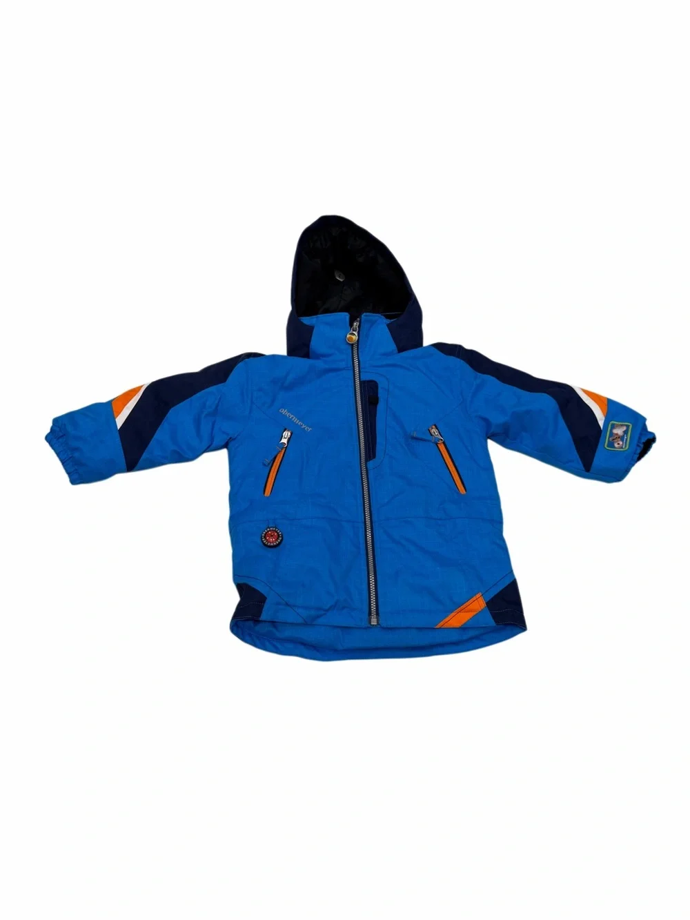 Obermeyer Kids Blue  Ski Winter Jacket Hooded Size 4